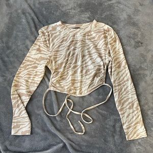 Backless Cropped Longsleeve